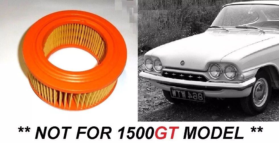 AIR FILTER x1 (Ford Consul Capri Classic) (109e & 116e) (1340cc & 1500cc) (**Not 1500GT**) (1961- 64) 
